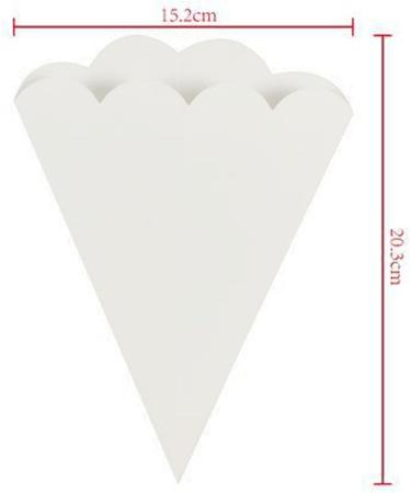 Popcorn Bags 100pcs Cone Shaped Treat Bags Convenient Package Paper Popcorn Bags Popcorn Cone Bags for Packaging Snacks Chips and Nuts - Buy Online on GoSupps.com