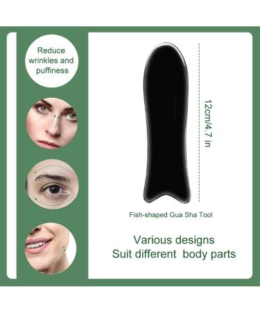 Buffalo Horn Gua Sha Board Massage Tool Set - 5 Piece Gua Sha Kit for Natural Skincare & Wellness | International Shipping Available - Buy Online on GoSupps.com