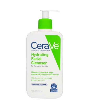 Cerave Facial Hydrating Cleanser 12 Ounce Pump (355ml) (6 Pack)