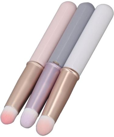 Lip Brush 3 Pieces Lip Brush Compact and Durable Round Head Easy to Clean with Lipstick Cover - Buy Online on GoSupps.com