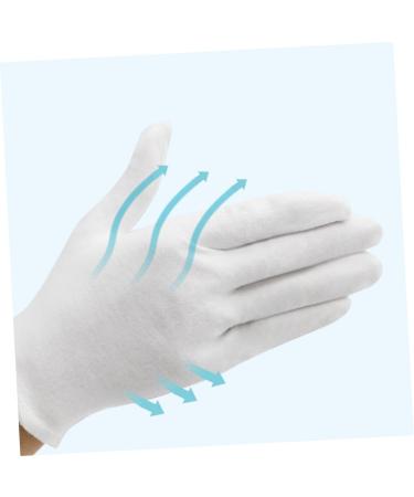 jojofuny 24 Pairs Industrial Honor Guard Gloves Laboratory Gloves Household Gloves Mermaid Party Decorations Parade Gloves Raffia Lampshade Cup Hook Handling Gloves White Spa Work Medical - Buy Online on GoSupps.com