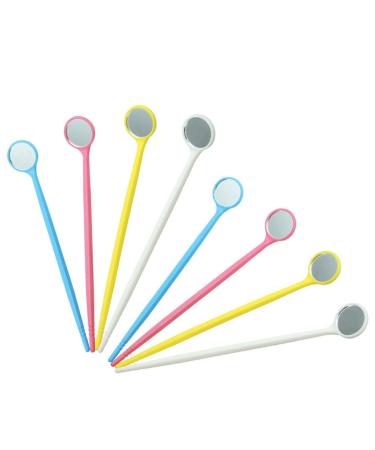 Dental mirror for teeth dental mirror 100 pieces disposable anti fog mouth mirror dental tools with PC handle.