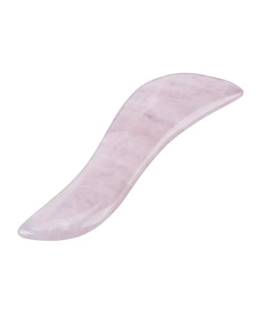1 piece of crystal massage magic wand natural rose quartz crystal massage stone unisex gua sha scrap sticking smooth massage tool 115mm/4.5 in