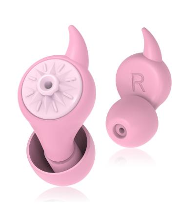High Fidelity Concert Ear Plugs for Noise Reduction Cancelling 21dB Sound Blocking Earplugs Hearing Protection Silicone Earplug for Musicians  Sporting Events  Raves  DJs  Working (Pink)