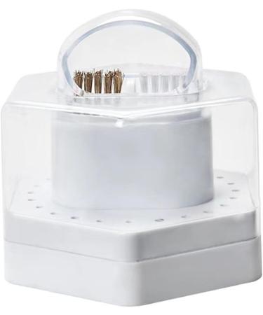 2 In 1 Nail Drill Bit Holder With Cleaning Brush 24 Holes Drill Bits Stand Display Organizer Drill Bits Organizer Box 2 In 1 Nail Drill Bit Holder With Cleaning Brush Nail Drill Bits Organizer Box White - Buy Online on GoSupps.com