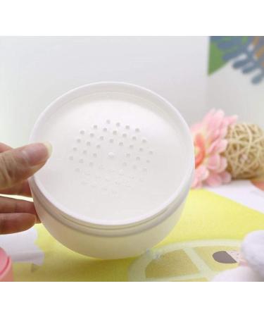 1 Pcs Empty Portable Baby Skin Care After-bath Powder Puff Talcum Case Green Plastic Power Puff Case with Sifter and Puff for Babies Kids - Buy Online on GoSupps.com