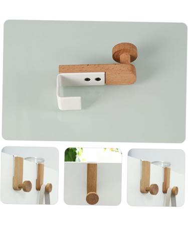 Alipis Wood Cupboards Hat Home Door Hooks Hats Key Coat Hanging Wooden Iron Bedroom Hook Umbrella Punch - Buy Online on GoSupps.com