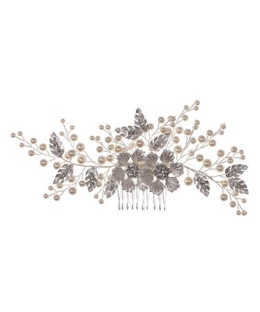 Ipetboom Flower Comb Bridesmaid Abs Crystal Comb Flowers