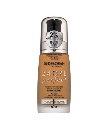 Deborah Group Srl Deborah Milano Liquid makeup 24 hours perfect moisturizing SPF 20 No 5 Amber 300 ml 1