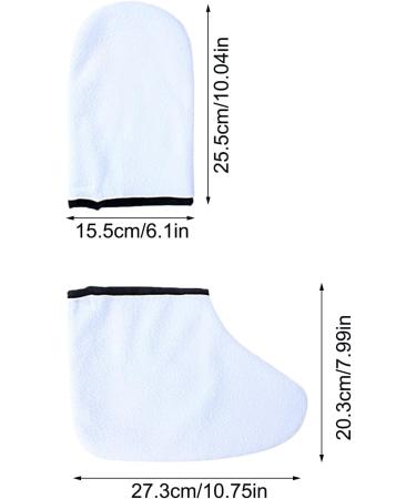 Gants en paraffine pour les mains Bottines et mitaines hydratantes | Couvre-pieds r utilisables pour la routine quotidienne du spa | Ensemble de soins de beaut pour le toilettage personnel femme - Buy Online on GoSupps.com