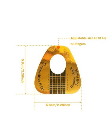 200 Pcs Acrylic Nail Forms Sticker - Thick Nail Extension Tips for Beauty & Salon - Buy Online on GoSupps.com