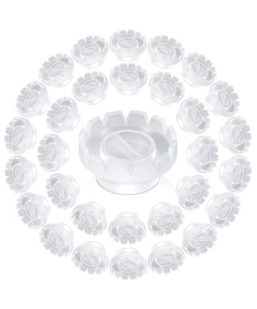 100 Pack Eyelashes Extension Volume Lashes Fan Blossom Cups Quick Blossom Cup Anti-Spill Glue Holder and Lash Organizer Supplies Tools