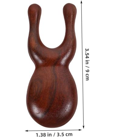 Magiclulu 3-Piece Wooden Nasal Scraper Set - Handheld Travel Tool for Natural Healthcare | Small Sandalwood Massage Device 9.00x3.50x1.50cm - Buy Online on GoSupps.com