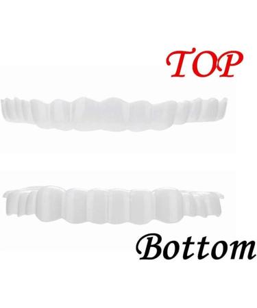 Xiaocui Provisional Dentures - 3 Pairs of Snap-On Instant Smile Teeth Veneers | Comfort Fit Flex Cosmetic Dentistry Stickers with Toothbrush | One Size Fits All - Buy Online on GoSupps.com