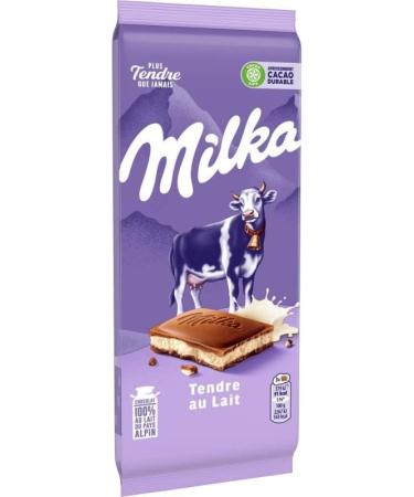  G n rique MILKA Tender Milk Chocolate - A Gourmet Treat of 200g of Smooth and Melting Milk Chocolate - For Chocolate Lovers! - Pack of 2 - Buy Online on GoSupps.com