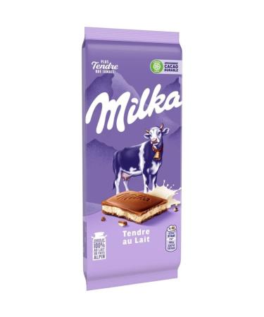 G n rique MILKA Tender Milk Chocolate - A Gourmet Treat of 200g of Smooth and Melting Milk Chocolate - For Chocolate Lovers! - Pack of 2