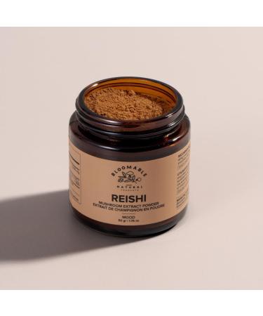 Reishi Mushroom Extract Powder by Bloomable I Improve Mood Sleep Stress Support I Fruiting Body 8:1 Extract (50 grams) - Buy Online on GoSupps.com