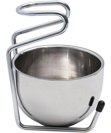 Premium Stainless Steel Healeved Shaving Soap Bowl & Stand Set | Unique Men's Wet Shaving Essentials - Buy Online on GoSupps.com