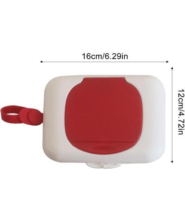 Baby Wipes Dispenser Wet Wipes Dispenser Box Refillable Wet Wipes Dispenser Box Odorless Reusable Wipes Container Portable Toilet Wipes Dispenser Box for Home Camping Travelling Red - Buy Online on GoSupps.com
