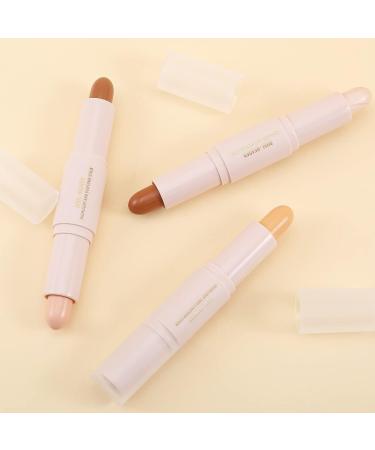 Boobeen Highlight and Contour Stick - Dual-ended Cream Makeup Pencil Kit for Long-lasting & Waterproof Contouring, Bronzing, and Highlighting - 01Light - Buy Online on GoSupps.com