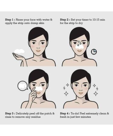 Blackhead Remover Nose Beauty Stickers | Deep Cleansing Pore Strips for Men & Women (White) - Set of 10 - Buy Online on GoSupps.com
