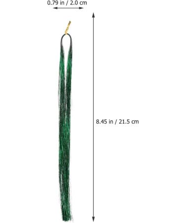 Lurrose 1 Set Piece hair color strip straight long hair strand highlights curly hairpieces hair sparkle strands clip in hair extension hair glitter strands hair strands iron prom tool - Buy Online on GoSupps.com