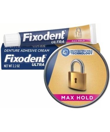 Fixodent Ultra Max Hold Dental Adhesive 2.2 oz - Long-Lasting Hold for Dentures | International Shipping Available - Buy Online on GoSupps.com
