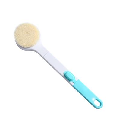 Back Brush Long Handle for Shower  Soft Bristles Bath Brush with Soap Dispenser  Body Cleaning Brush Sponge Scrubber Brush  Body Exfoliator Shower Brush for Men  Women (Blue)