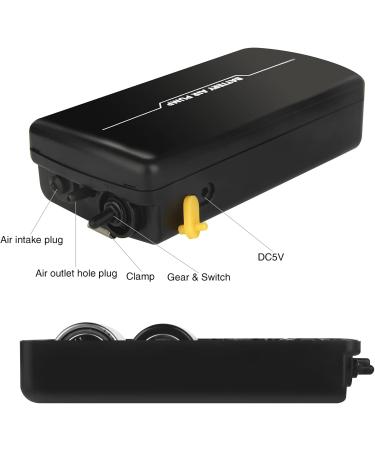 No.17 Mini Aquarium Air Pump - Adjustable 1-2W Ultra Quiet USB Charger - Ideal for Outdoor Fishing & Ventilation - Buy Online on GoSupps.com