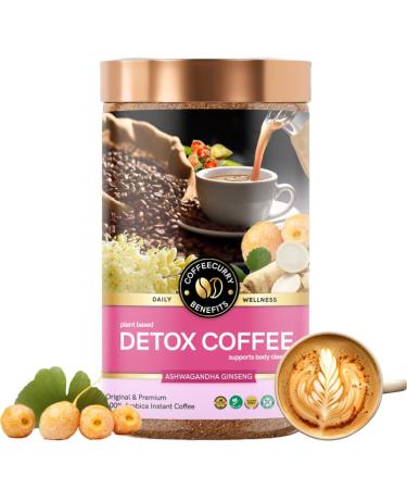 COFFEECURRY Detox Coffee (65 Grams, 1 Month Pack) - Helps with Body Detox and Improves Digestion | Instant Premium Arabica Coffee powder