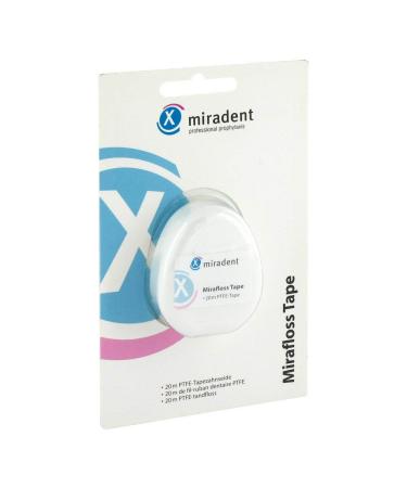 Miradent dental floss Mirafloss tape Teflon coated.
