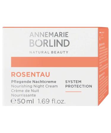 ANNEMARIE B RLIND ROSE DEW Nourishing Night Cream - Firming Facial Care with Alpenrose & Avocado Oil - Vegetarian | 1.69 Fl. Oz. - International Shipping - Buy Online on GoSupps.com