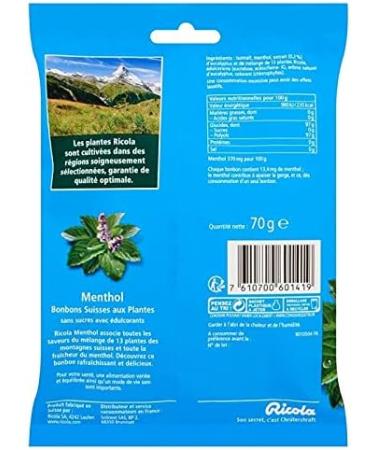 Ricola Sugar-free Menthol 70g Pack of 4 Special Offer - Buy Online on GoSupps.com