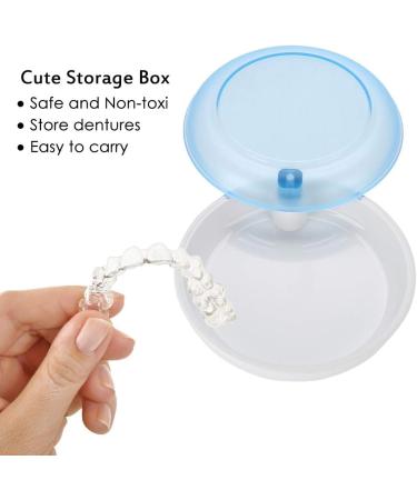 Durable Orthodontic Retainer Case - Portable Rotating Tooth Storage Box (Blue) | 1PC Cute Tooth Correction Holder - Buy Online on GoSupps.com