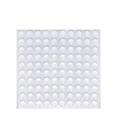 100 pieces of rubber buffer elastic buffer furniture buffer rubber buffer Self -adhesive transparent protective buffer rubber buffer hulls bumper pads for furniture notebook cupboards drawers
