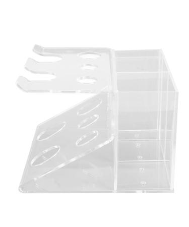 Doact Acrylic Shaving Organizer Acrylic Razor Holder Sturdy Decorative Stand for Men's Bathroom (Acrylic)