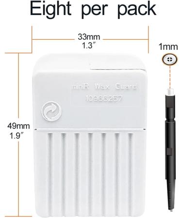 Signia/Siemens MiniReceiver Wax Guards Filters - 24 Pack with Cleaning Brush and Carry Case - Buy Online on GoSupps.com