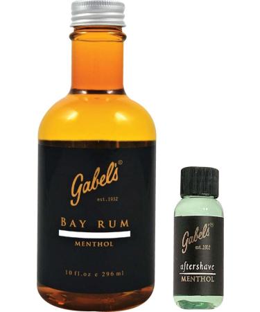 Bay Rum Aftershave with Menthol (10 fl oz) Limited Edition and Lime Aftershave with Menthol (1 fl oz) Authentic Direct