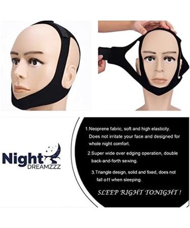 Stop Snoring Chin Strap Bundle with Nose Vents & Silk Eye Mask - Ultimate Solution for Men, Women & Children - Buy Online on GoSupps.com