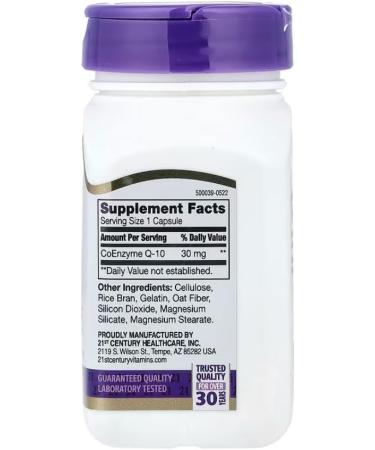 21st Century Healthcare CO-Q10 30mg 30 CAPS Bonus + 15 CAPS - Buy Online on GoSupps.com