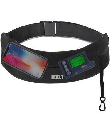 UBELT Insulin Pump Belt Pouch & Diabetic Waist Fanny Pack - Running Band & Phone Holder - Black/27-45 - Buy Online on GoSupps.com
