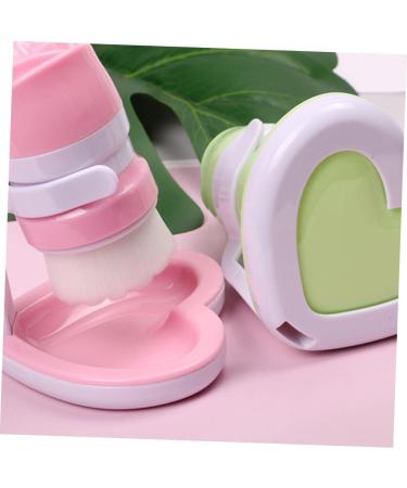 1pc Face Brush for Deep Cleansing - Manual Facial Massage & Scrub Brush with Loofah Rack - Perfect for All Skin Types - Buy Online on GoSupps.com