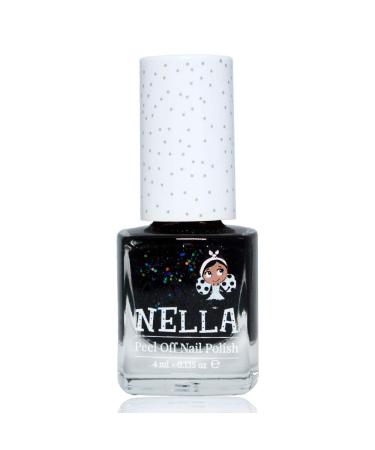 Miss Nella Party Collection Glitter Nail Polish Set - Non-Toxic Peel-Off Removable for Kids - Black Top Coat Blue & Coral - Buy Online on GoSupps.com