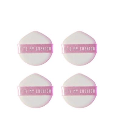 Makeup Sponge Air Cushion Puff for Liquid Foundation Cream Concealer Powder Beauty makeup sponges - Its My Cushion DIY Lovely Color Puffs unique design - Pink 4Pcs (Pink 4Pcs)