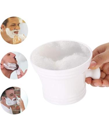  Shaving Bowl Foam ABS Bowl Cup Mug Tool Cream Bowl Smooth Foam Shaving Cream Bowl Shaving Bowl Durable Plastic Shaving Bowl Man Barber Salon Use(White) - Buy Online on GoSupps.com