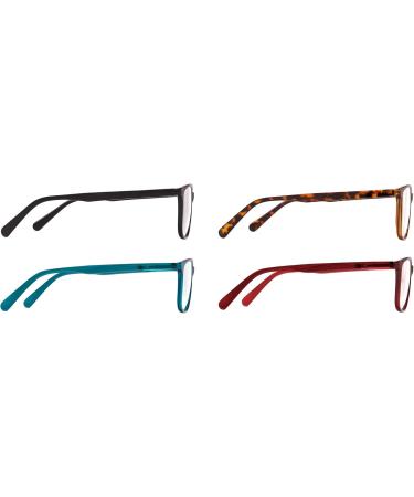 ICU Eyewear 4 Pack Reading Glasses - Fashion Mix +2.50 Assorted - Stylish & Comfortable Vision Solutions for International Shipping - Buy Online on GoSupps.com