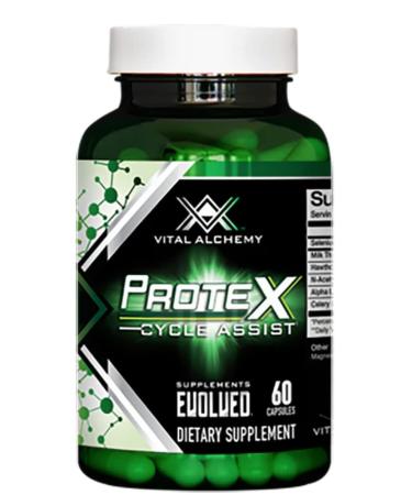 Vital Alchemy Supplements ProteX On Cycle Assist - Liver and Organ Detox - Cycle Support - Milk Thistle Alpha-lipoic Acid L-Cysteine hcl Selenium and Others|60 Servings.