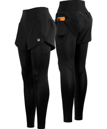 NELEUS Women's Yoga Pants | High Waist Workout Leggings with Tummy Control and 2 Pockets | X-Large, Black - Buy Online on GoSupps.com