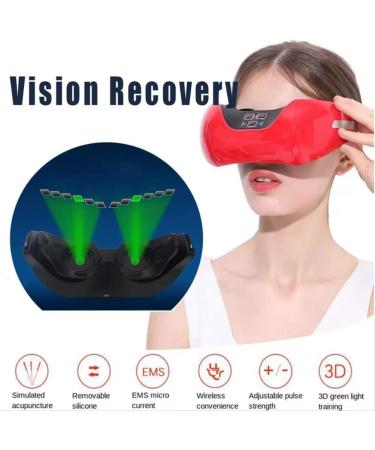 CCNGDS Wireless Eye Protection & Vision Training Instrument - 3D Humanoid Massage for Stress Relief & Relaxation at Home Office or Travel - Buy Online on GoSupps.com