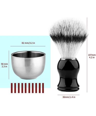 Premium Lefeda 3-in-1 Shaving Brush Set for Men | Synthetic Badger Hair & Stainless Steel Holder | International Shipping - Buy Online on GoSupps.com